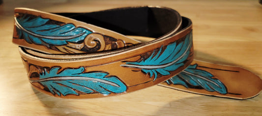 Feather Leather Belt